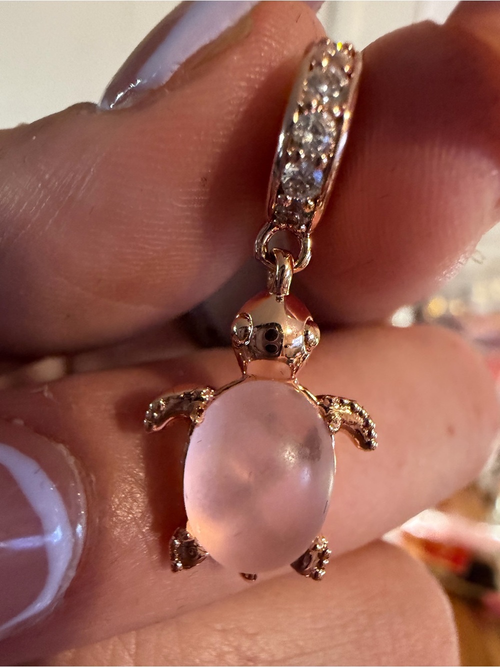 Pandora Rose GP Pink Murano Sea Turtle Charm